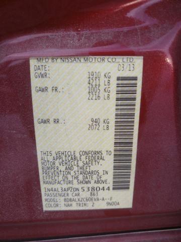 Photo 10 from auction – 2013 NISSAN ALTIMA 2.5 with VIN 1N4AL3AP2DN538044