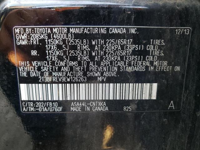 Photo 10 from auction – 2014 TOYOTA RAV4 LE with VIN 2T3BFREV9EW126263