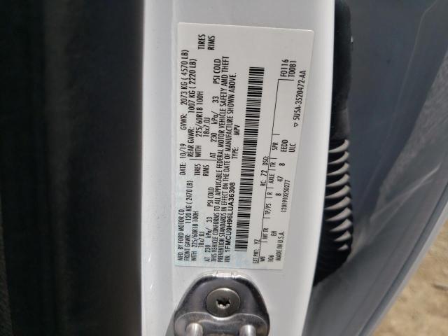Photo 10 from auction – 2020 FORD ESCAPE SEL with VIN 1FMCU9H96LUA36308