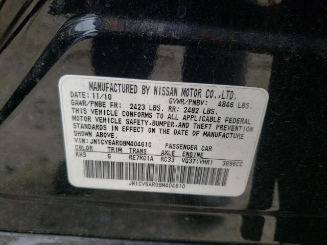 Photo 10 from auction – 2011 INFINITI G37 with VIN JN1CV6AR0BM404610