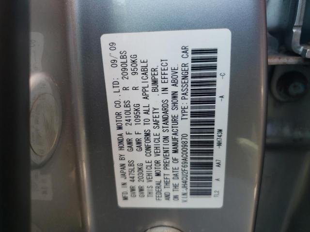 Photo 10 from auction – 2010 ACURA TSX with VIN JH4CU2F69AC009870
