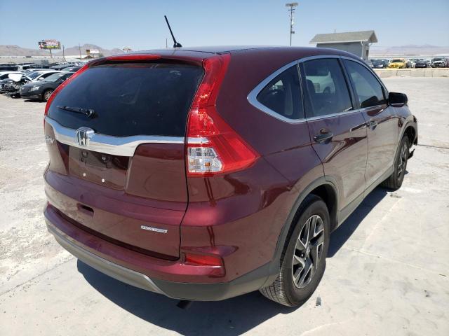 Photo 4 from auction – 2016 HONDA CR-V SE with VIN 5J6RM3H49GL026216