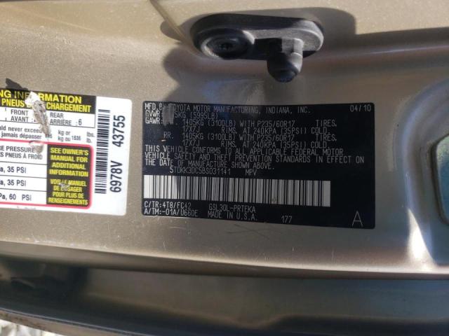 Photo 10 from auction – 2011 TOYOTA SIENNA LE with VIN 5TDKK3DC5BS031141