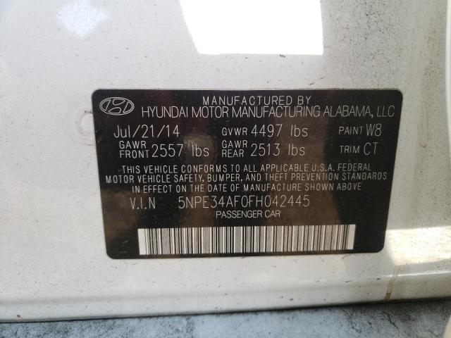 Photo 10 from auction – 2015 HYUNDAI SONATA SPO with VIN 5NPE34AF0FH042445