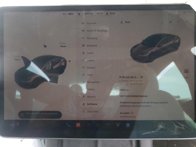 Photo 8 from auction – 2022 TESLA MODEL 3 with VIN 5YJ3E1EB5NF242886