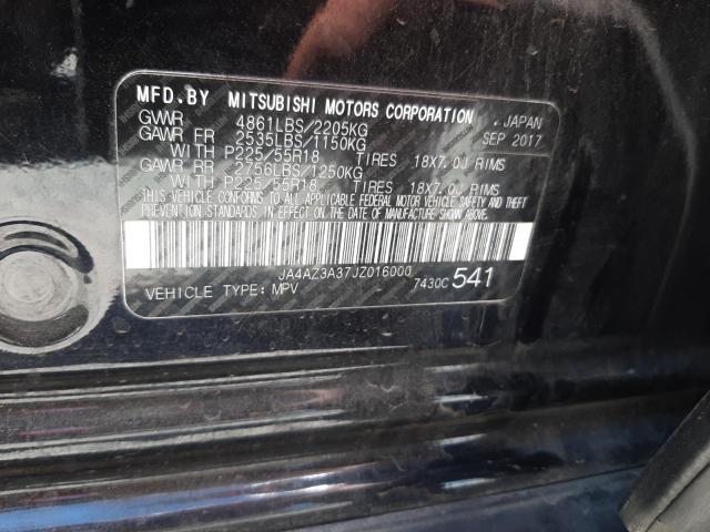 Photo 10 from auction – 2018 MITSUBISHI OUTLANDER with VIN JA4AZ3A37JZ016000