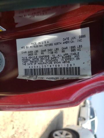 Photo 10 from auction – 2007 MITSUBISHI ECLIPSE SP with VIN 4A3AL35T07E011297