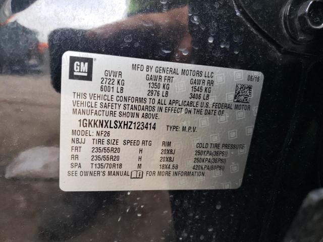 Photo 10 from auction – 2017 GMC ACADIA DEN with VIN 1GKKNXLSXHZ123414