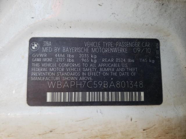 Photo 10 from auction – 2011 BMW 328 I with VIN WBAPH7C59BA801348