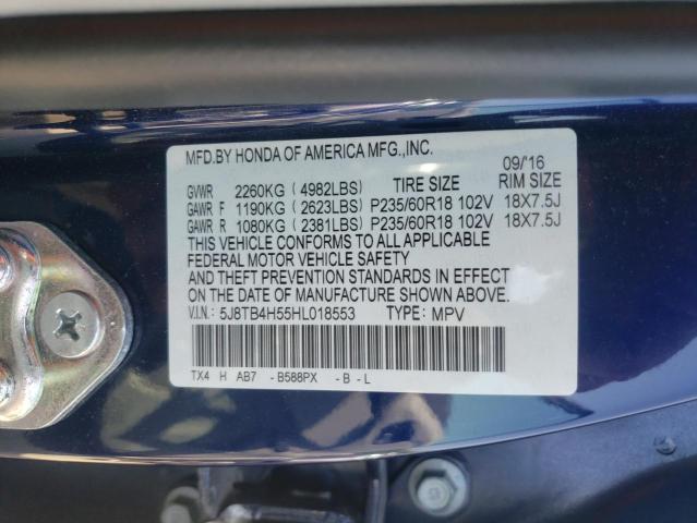 Photo 10 from auction – 2017 ACURA RDX TECHNO with VIN 5J8TB4H55HL018553