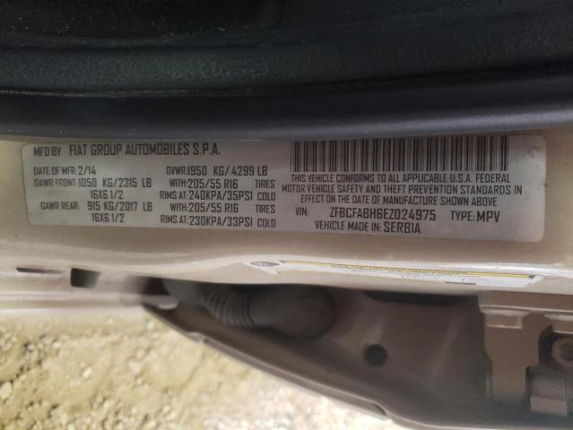 Photo 10 from auction – 2014 FIAT 500L EASY with VIN ZFBCFABH6EZ024975