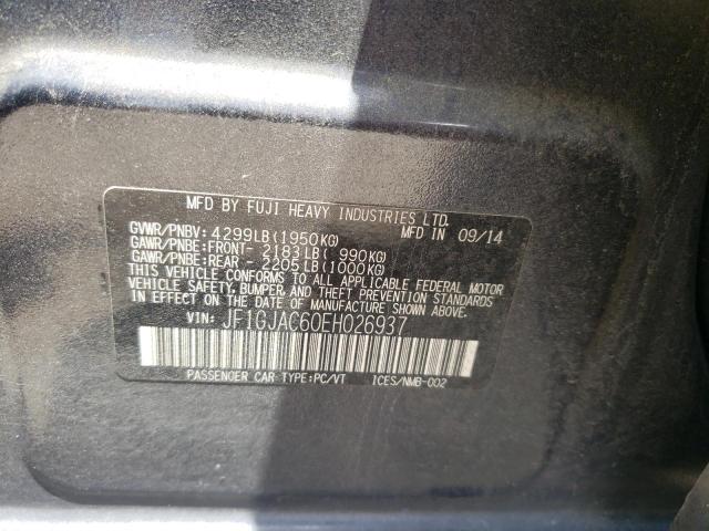 Foto 10 de la subasta – 2014 SUBARU IMPREZA PR con VIN JF1GJAC60EH026937