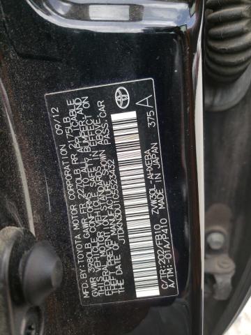 Photo 10 from auction – 2012 TOYOTA PRIUS with VIN JTDKN3DU1C5523432