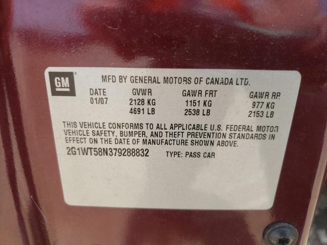 Photo 10 from auction – 2007 CHEVROLET IMPALA LT with VIN 2G1WT58N379288832