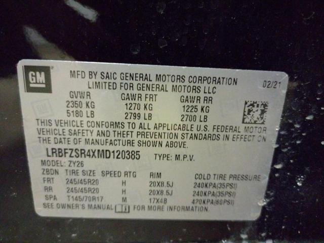 Photo 10 from auction – 2021 BUICK ENVISION A with VIN LRBFZSR4XMD120385