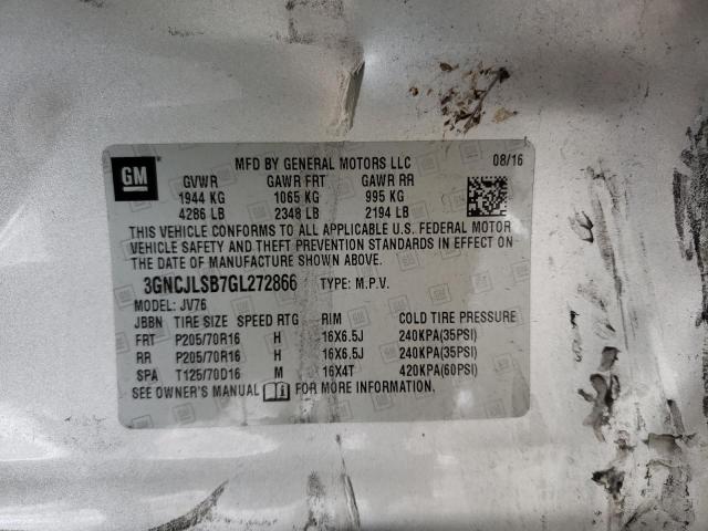 Foto 10 de la subasta – 2016 CHEVROLET TRAX 1LT con VIN 3GNCJLSB7GL272866
