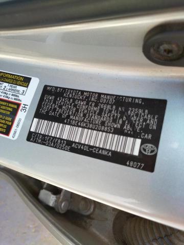 Photo 10 from auction – 2008 TOYOTA CAMRY CE with VIN 4T1BE46K38U208853