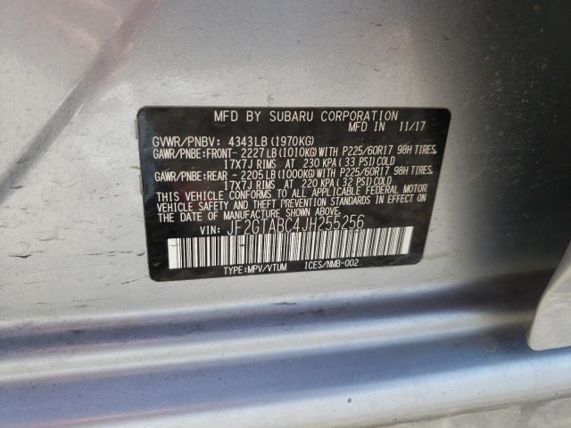 Photo 10 from auction – 2018 SUBARU CROSSTREK with VIN JF2GTABC4JH255256