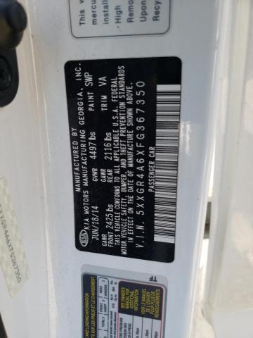 Photo 10 from auction – 2015 KIA OPTIMA SX with VIN 5XXGR4A6XFG367350