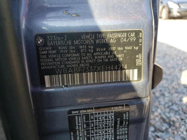 Photo 10 from auction – 1999 BMW 323 IS with VIN WBABF7337XEH44214