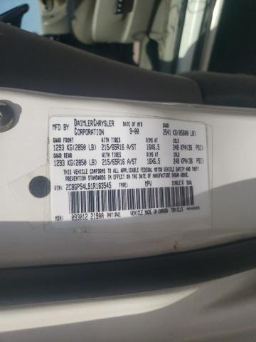 Photo 10 from auction – 2001 CHRYSLER TOWN & COU with VIN 2C8GP54L91R183545