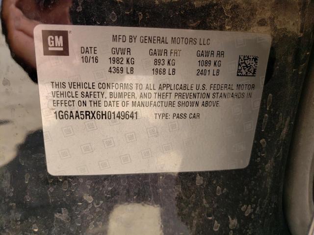Photo 10 from auction – 2017 CADILLAC ATS with VIN 1G6AA5RX6H0149641