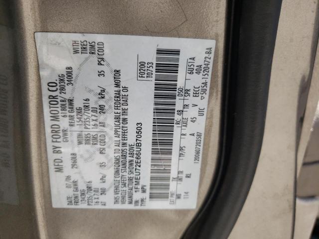 Photo 10 from auction – 2006 FORD EXPLORER with VIN 1FMEU72E66UB70503