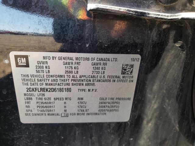 Photo 10 from auction – 2013 GMC TERRAIN SL with VIN 2GKFLREK2D6180180