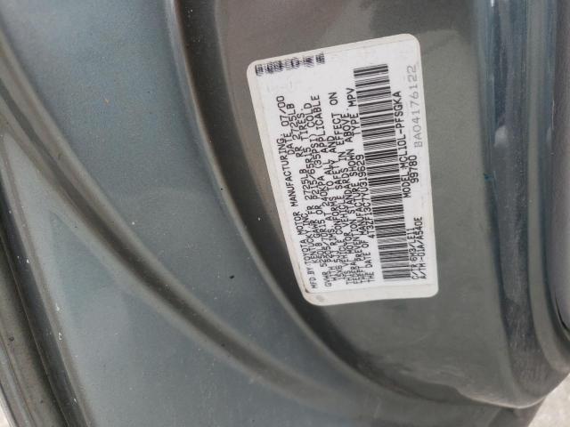 Photo 10 from auction – 2000 TOYOTA SIENA with VIN 4T3ZF13C7YU319629