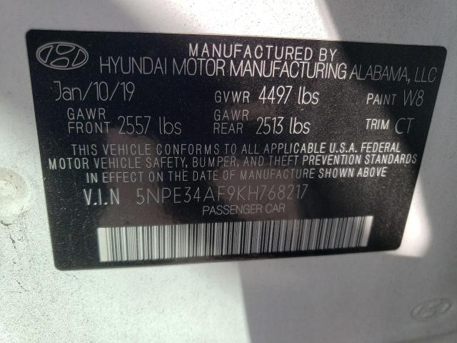Photo 10 from auction – 2019 HYUNDAI SONATA LIM with VIN 5NPE34AF9KH768217