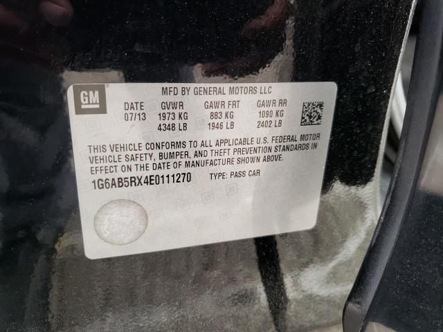 Photo 10 from auction – 2014 CADILLAC ATS LUXURY with VIN 1G6AB5RX4E0111270