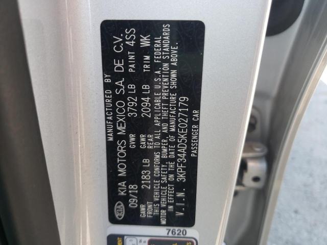 Photo 10 from auction – 2019 KIA FORTE S with VIN 3KPF34AD5KE027179