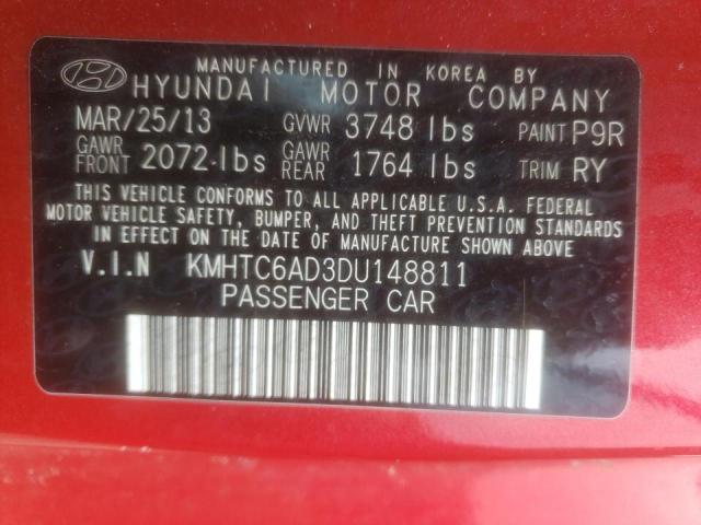 Photo 10 from auction – 2013 HYUNDAI VELOSTER with VIN KMHTC6AD3DU148811