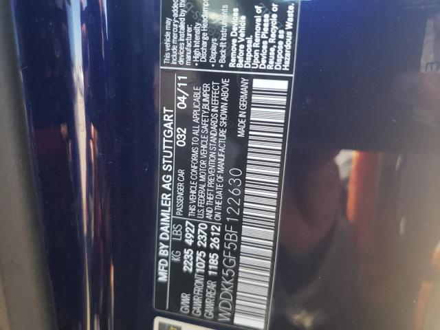 Photo 10 from auction – 2011 MERCEDES-BENZ E 350 with VIN WDDKK5GF5BF122630