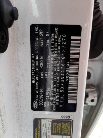 Foto 10 de la subasta – 2015 KIA OPTIMA EX con VIN 5XXGN4A76FG437270