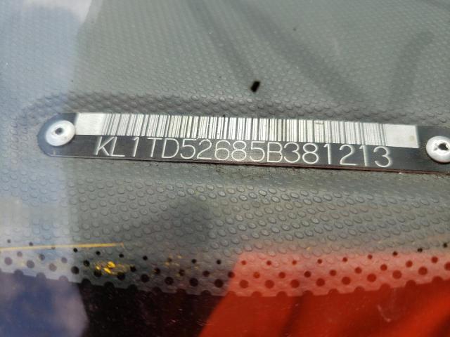 Photo 10 from auction – 2005 CHEVROLET AVEO BASE with VIN KL1TD52685B381213