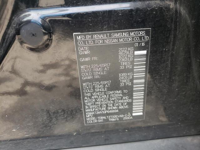 Photo 10 from auction – 2016 NISSAN ROGUE S with VIN KNMAT2MV1GP646694