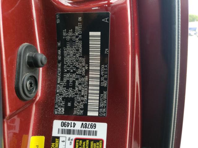 Photo 10 from auction – 2012 TOYOTA SIENNA LE with VIN 5TDKK3DC8CS191984