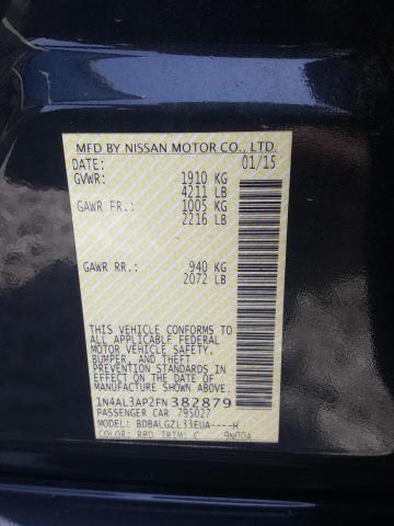 Photo 10 from auction – 2015 NISSAN ALTIMA 2.5 with VIN 1N4AL3AP2FN382879