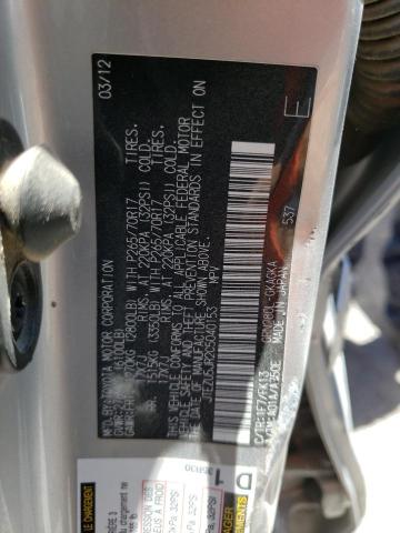 Photo 10 from auction – 2012 TOYOTA 4RUNNER SR with VIN JTEZU5JR2C5040153