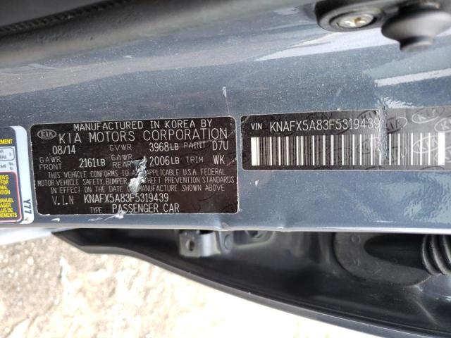 Photo 10 from auction – 2015 KIA FORTE EX with VIN KNAFX5A83F5389439