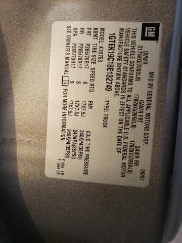 Photo 10 from auction – 2008 GMC SIERRA K15 with VIN 1GTEK19C18E132749
