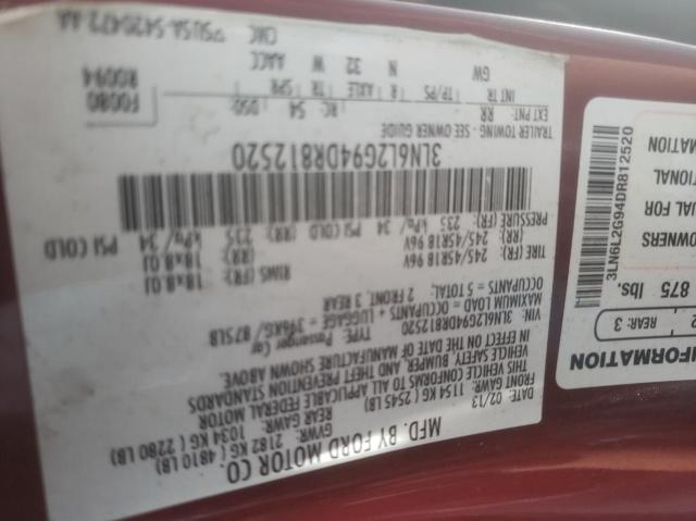 Photo 10 from auction – 2013 LINCOLN MKZ with VIN 3LN6L2G94DR812520