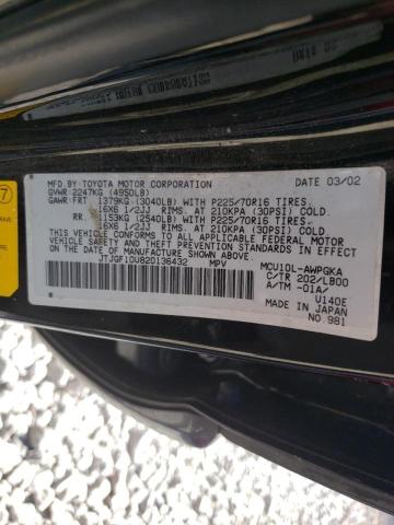 Photo 10 from auction – 2002 LEXUS RX 300 with VIN JTJGF10U820136432