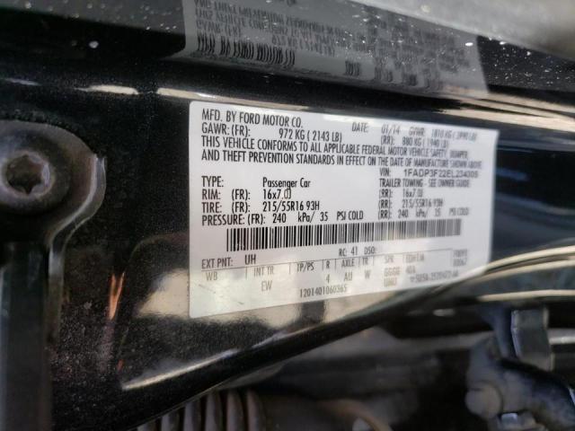 Photo 10 from auction – 2014 FORD FOCUS SE with VIN 1FADP3F22EL234305