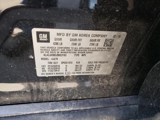 Photo 10 from auction – 2018 BUICK ENCORE PRE with VIN KL4CJASB3JB653193