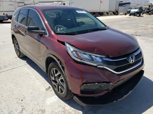 HONDA CR-V SE 2016 with VIN 5J6RM3H49GL026216 - Photo from auction