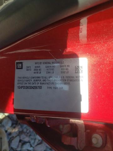 Photo 10 from auction – 2013 BUICK VERANO with VIN 1G4PS5SK3D4256793