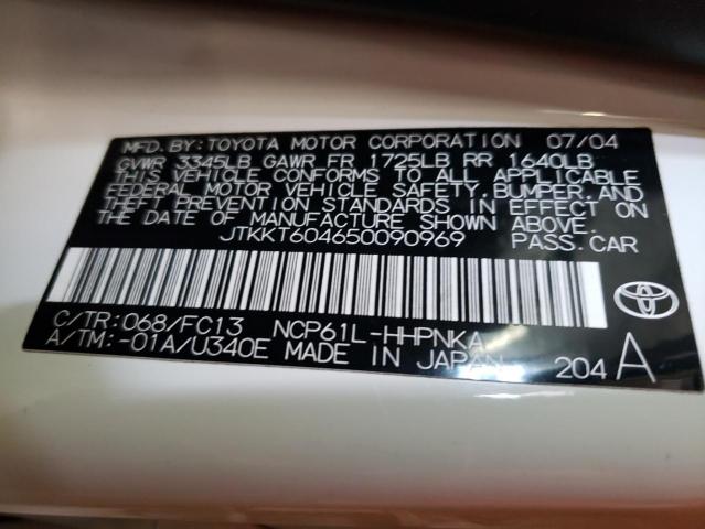 Photo 10 from auction – 2005 TOYOTA SCION XA with VIN JTKKT604650090969