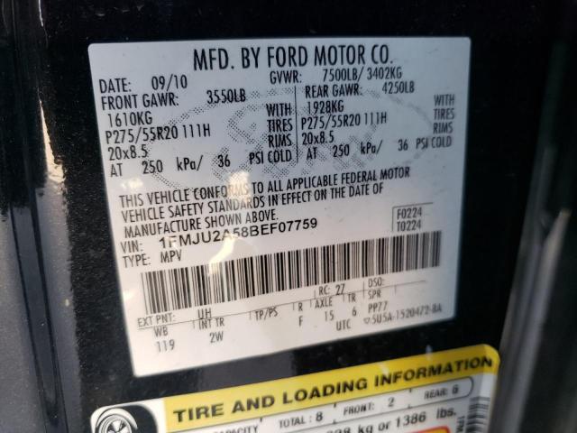 Photo 10 from auction – 2011 FORD EXPEDITION with VIN 1FMJU2A58BEF07759